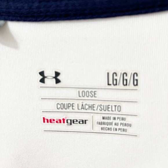 Under Armour Men's New England Patriots White Embroidered Polo Shirt Size Large - Picture 6 of 9